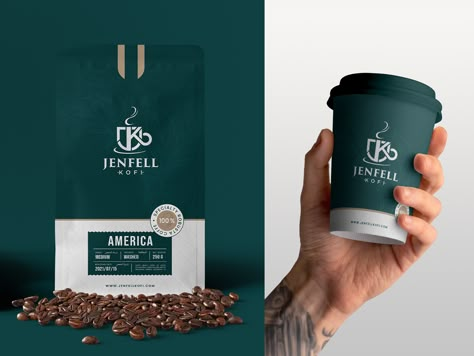 Coffee Visual Identity, Restaurant Packaging Design, Logo Coffee Design, Cafe Design Ideas, Coffee Branding Design, Coffee Label Design, Coffee Logo Design, Cafe Branding Design, Coffee Packaging Design