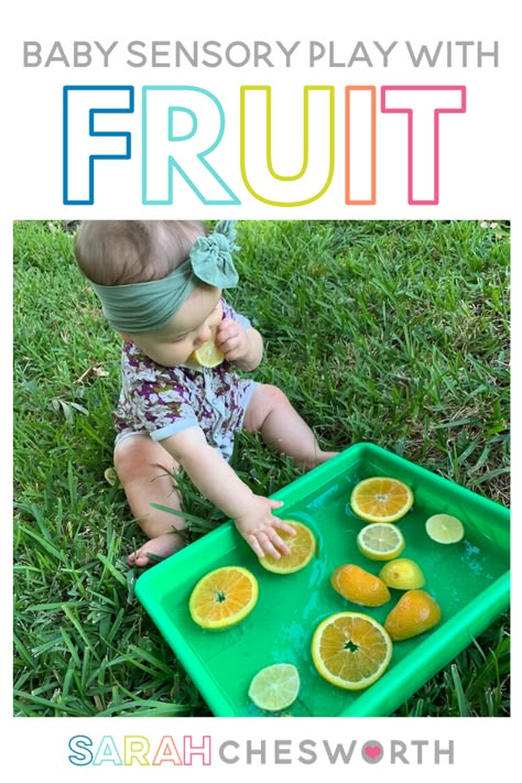 Baby Spring Activities, Sensory Play Infants, Sensory Ideas For 6 Month Olds, 9 Month Old Sensory Play, Sensory Activities With Food, 9 Months Sensory Play, Sensory Ideas For Infants, Sensory Bins 6 Month Old, 9 Month Sensory Bin