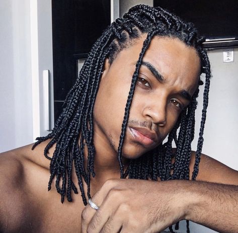 Curly Hair Techniques, Box Braids Men, Hair Twists Black, Cornrow Braid Styles, Boy Braids Hairstyles, Braids Men, Men Haircut Curly Hair, Braid Inspiration, Long Box Braids