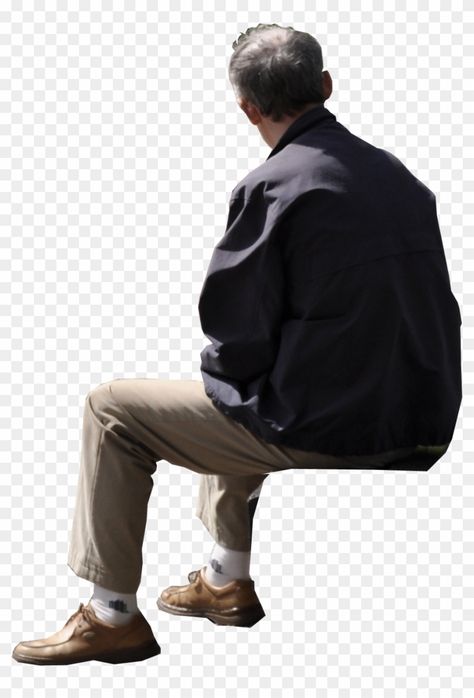 Human Sitting Pose, Person Sitting Back View, Person Sitting Down Reference, People Sitting Reference, People Png Architecture, People Sitting Png, Sitting Back View, Human Png, Person Png