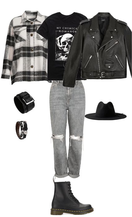 Grunge Joggers Outfit, Grunge Travel Outfits, Edgy Concert Outfit Grunge, Everyday Grunge Outfit, Grunge Wardrobe Essentials, Grunge Date Night Outfit, Winter Grunge Outfits Cold Weather Edgy, 80s Grunge Outfits Punk Rock, Grunge Mom Outfits