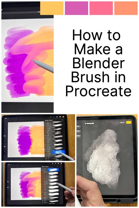 How To Make A Stamp Brush In Procreate, Blend Brush Procreate, How To Blend Colors On Procreate, Diy Procreate Brush Tutorial, Free Blending Brushes For Procreate, How To Blend Procreate, Blending Brush Procreate, Blending Procreate, Procreate Blending Brushes Free