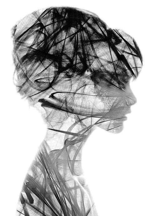 - — black-tangled-heart: Laws Of Attractor 01 by... India Ink, Foto Art, White Photo, Pics Art, Double Exposure, Teaching Art, Art Plastique, Art Education, Art Classes