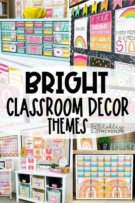 Classroom Theme 1st Grade, Classroom Themes Primary School, Color Theme Classroom Ideas, Three Year Old Classroom Decor, Classroom Themes Bright Colors, Teacher Classroom Theme Ideas Elementary, Bold Brights Classroom Decor, First Grade Classroom Theme Decor, Inspiring Classroom Decor