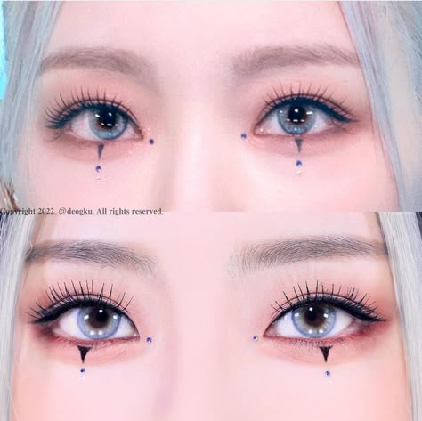 Makeup Concert, Kpop Idol Makeup, Taeyeon Invu, Eyes Liner, Idol Makeup, Makeup Douyin, Pure Makeup, Hooded Eye Makeup Tutorial, Pop Makeup