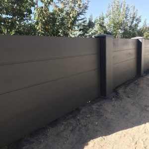 Stucco Fence, Black Stucco, Fence Designs, Privacy Fence Designs, Stone Retaining Wall, Concrete Walls, Decorative Concrete, Retaining Walls, Privacy Fence