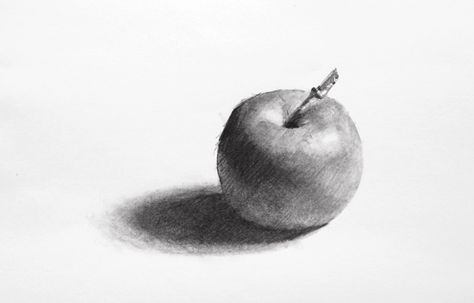 finished apple drawing tutorial 3d Drawing Techniques, Drawing Apple, Drawing Heart, Drawing Light, Drawing Videos For Kids, Easy Drawing Steps, Pencil Drawing Tutorials, Fruits Drawing, Sketch Videos