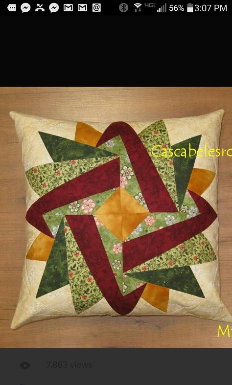 Bantal Sofa, Patchwork Cushion, Crazy Patchwork, Patchwork Pillow, Patchwork Quilt Patterns, Star Quilt Patterns, Patchwork Patterns, Paper Piecing Patterns, Quilting