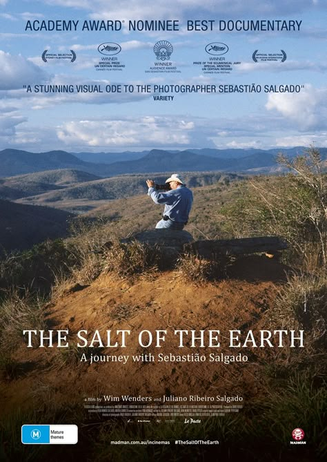 The Salt of Earth by Wim Wenders. A visual philosophical ode to the work of Sebastião Salgado. https://www.youtube.com/watch?v=jgd3ZDtx8lg Documentary Movies, Salt Of The Earth, Frosé, Movies Worth Watching, Netflix Movies, Good Movies To Watch, About Time Movie, Film Review, Film Books