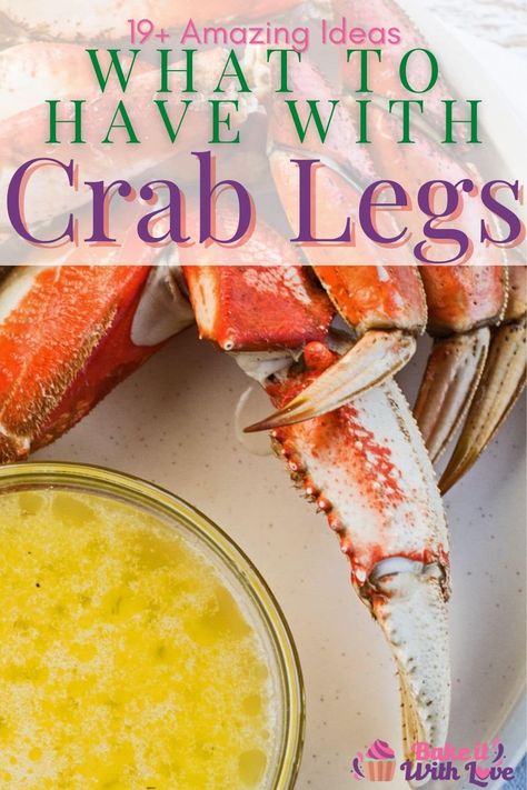 If you’re craving crab but are wondering what to serve with crab legs, look no further! Here are 15 of my favorite sauces and side dishes to present alongside your delicious crab legs! BakeItWithLove.com #bakeitwithlove #crab #whattoservewith #sidesfor #sidedishideas #crablegs Crab Leg Recipes Boiled, Dungeness Crab Legs, King Crab Legs Recipe, Steamed Crab Legs, Crab Boil Party, Cooking Crab Legs, Cooking Crab, Crab Legs Recipe, Crab Feast