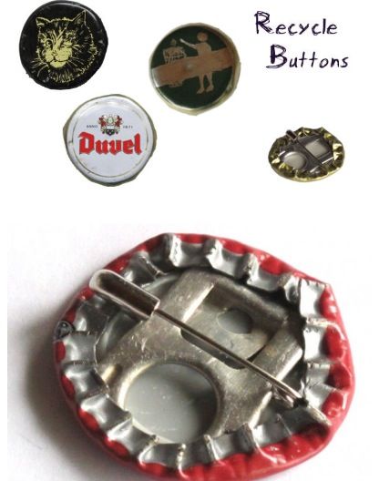 Pop Tab Crafts, Punk Fashion Diy, Recycled Buttons, Punk Diy, Diy Crafts To Do, Easy Diy Art, Clothes Diy, Fun Diy Crafts, Bottle Caps