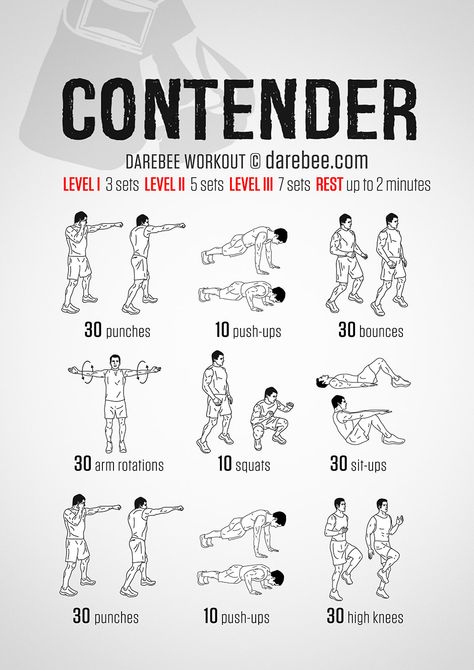 Contender Workout Nightwing Workout, Darebee Workout, Cardiovascular Workout, Boxer Workout, 300 Workout, Boxing Training Workout, Workout Fat Burning, Home Workout Men, 100 Workout