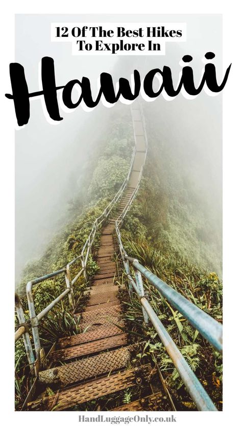 12 Best Hikes in Hawaii To Experience Hikes In Hawaii, Hiking 101, Europe Road Trip, Visiting Honolulu, Maui Honeymoon, Hawaii Hikes, Hawaiian Travel, Best Places To Vacation, Hawaii Destinations