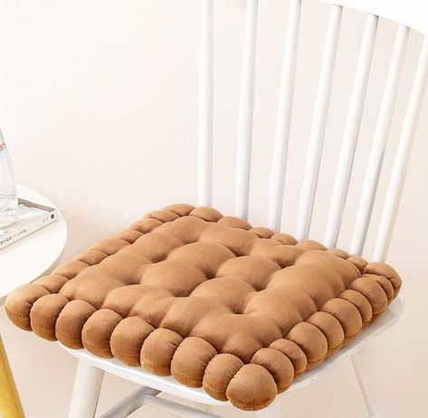 PRICES MAY VARY. High quality chair cushion: Plush milk velvet seat cushion, soft and comfortable to the touch, full filled with PP cotton inside, making the chair cushion more elastic, providing you with maximum comfort. Size: The size of our round biscuit cushion and square cookie cushion is 15.75 inch(40cm), for your better shopping experience, please measure the size of your home chair or sofa before you buy. Cute cookie shape: Cute cookie chair cushion provides a new look for your home or f Seat Pillow, Velvet Cookies, Cozy Seats, Tatami Mat, Floor Seating, Soft Seating, Sofa Home, Pillow Forms, Cushion Fabric