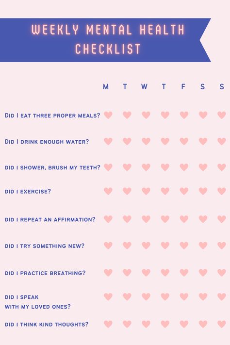 I came up with this checklist to make sure my basic needs are satisfied every day. There are 10 questions that I ask myself every night before going to bed to make sure I've done everything to take care of my mental health. The main purpose of this checklist is to assure yourself of how much you've really accomplished, not to criticize yourself. #mentalhealthawareness #selfcare #selflove #mentalhealthchecklist #mentalhealth Roommate Boundaries, Mental Health Essay, Health Checklist, Importance Of Self Care, Mental Health First Aid, Safe Internet, Essay Intro, Happy Mind, My Mental Health