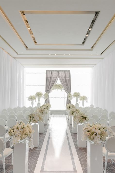 White Ceremony Decor, White Wedding Ceremony Decor, Tropical Ceremony Decor, Inside Ceremony Decor, Wedding Ceremony Aisle Decor Indoor, Elegant Wedding Ceremony Decor, Luxury White Bridal Accessories For Ceremony, Ceremony Aisle Decor Indoor, White Wedding Ceremony Indoor