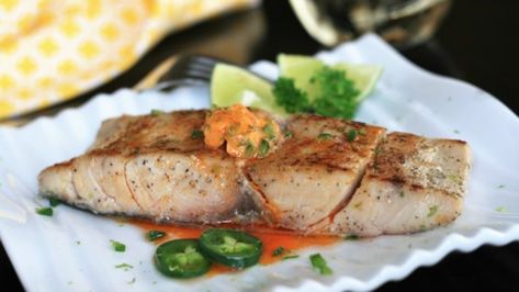 Cooking mahi mahi fillets sous vide ensures tender and moist results, and the accompanying jalapeno-lime butter adds refreshing zing. Sous Vide Mahi Mahi, Cooking Mahi Mahi, Buttery Recipes, Mahi Mahi Recipes, Lime Butter, Sous Vide Recipes, Lemon Sauce, Sour Taste, Lemon Butter