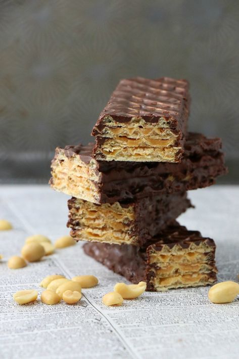 Vegan Nutty Buddy Bars - Labeless Nutrition Nutty Bars Recipe, Buddy Bars, Life Bucket List, Nutty Bars, Nutty Buddy, Homemade White Bread, Chocolate Wafer, Little Debbie, Chocolate Wafers