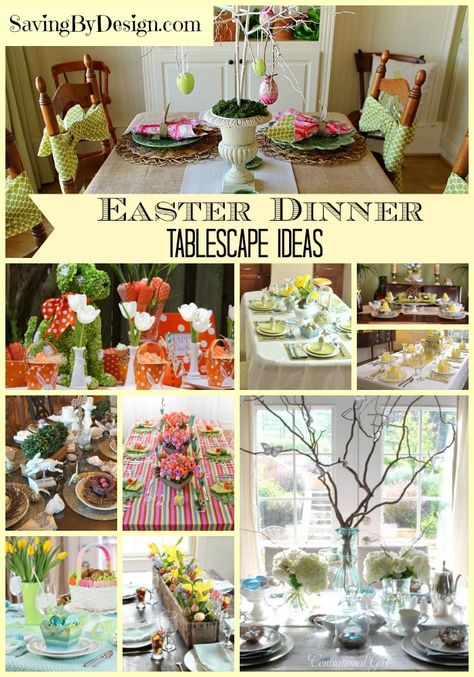 Easter Dinner Tablescape, Easter Table Ideas, Easter Centerpieces Diy, Easter Dinner Table, Spring Table Decor, Easter Table Settings, Tablescape Ideas, Easter Tablescapes, Easter Decorations Dollar Store