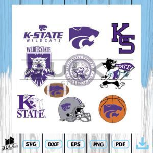 Wildcats Svg, Football Logo, Wildcats Logo, Sports Svg, Kansas State Wildcats, Silhouette Studio Designer Edition, Kansas State, Future Design, Svg Files For Cricut