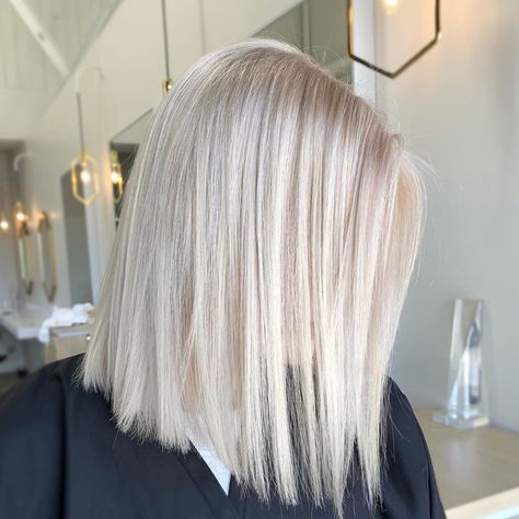 Bleach Hairstyle, Quarter Bleached Hair, Scalp Bleach Blonde Hair, Platinum Blonde Lob, On Scalp Bleach Hair, Cool Toned Platinum Blonde, Bleach And Tone Hair, Platinum Ash Blonde Hair, Short Bleach Blonde Hair