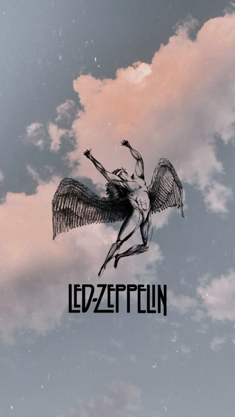 Led Zeppelin Angel, Led Zeppelin Wallpaper, Led Zeppelin Poster, Arte Heavy Metal, Zeppelin Art, Jimi Hendrix Poster, Iphone Wallpaper Music, Rock Poster Art, Rock N Roll Art