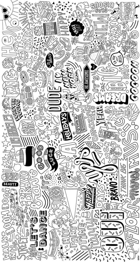 : Unleash your creativity with this giant coloring roll featuring 10 street art designs. Perfect for adults and kids alike, this is the perfect way to de-stress and have some.
#graffitifonts #freedownloads #urbanart #streetstyle #graffitilove Mural Doodle Wall Paintings, Graffiti On Paper, Graffiti Colors, Free Graffiti Fonts, Giant Coloring Poster, Alphabet Graffiti, Graffiti Fonts, Poster Format, Wall Graffiti