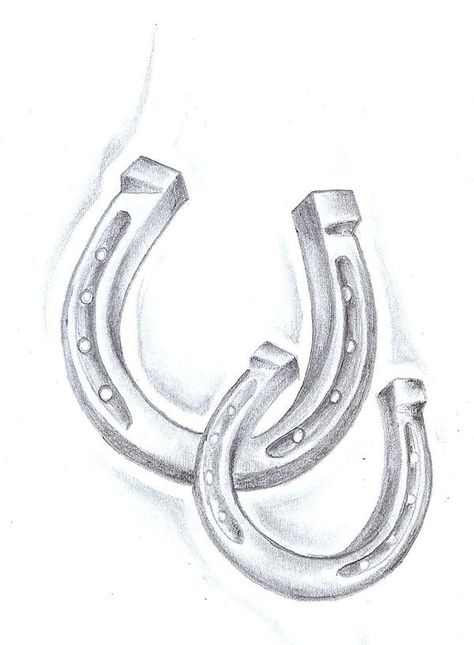 Horseshoe by 2Face-Tattoo on DeviantArt Horse Shoe Drawing, Horseshoe Tattoo, Horse Shoe Tattoo, Cowgirl Tattoos, Shoe Tattoos, Geniale Tattoos, Horse Tattoo, Horse Shoe, Shoe Art