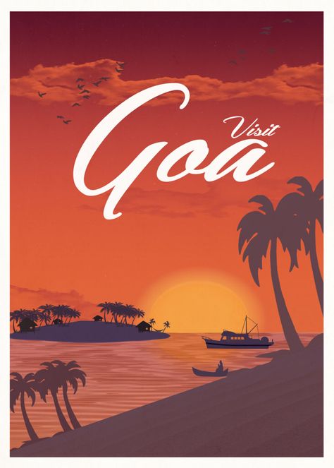 Visit Goa Goa Graphic Design, Goa Poster Design, Goa Brochure, Goa Background, Goa Logo, Goa Illustration, Goa Poster, Goa Wallpaper, Goa Pics