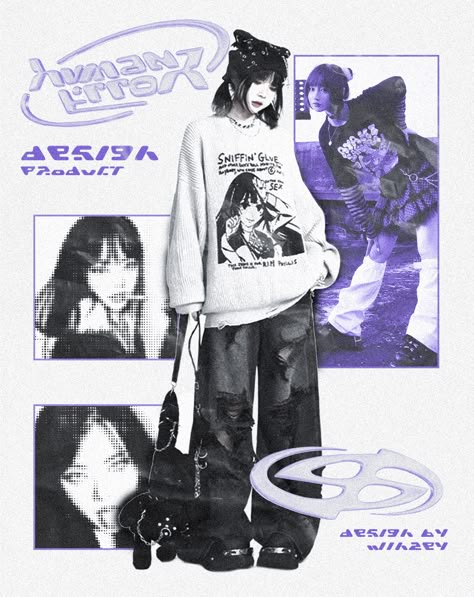 Kpop Graphics Design, Photo Collage Poster Design, Y2k Aesthetic Graphic Design, Y2k Design Graphic, Y2k Poster Design, Y2k Editorial, Y2k Aesthetic Poster, Y2k Poses, Streetwear Poster