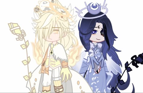 Sun And Moon Ocs, Goddess Gacha Club Outfit, Anime Powers, Element Dress, Outfit Gacha, Gacha Nox, Goddess Outfit, The Sun And Moon, Art Outfit