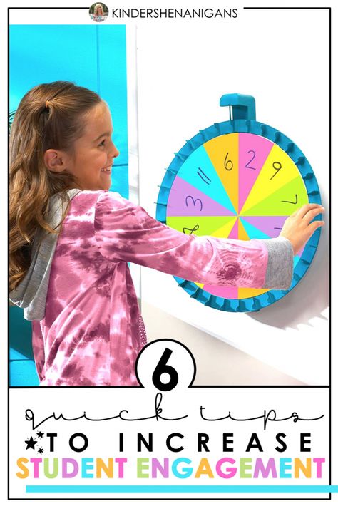 Involving students in learning is essential for student engagement! So, here are 6 quick tips to increase student engagement: Star Of The Week, Engagement Tips, Addition Facts, Calendar Time, Magnetic Letters, Instructional Strategies, Foundational Skills, Cvc Words, Review Games