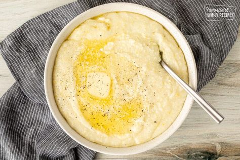 Every Southern cook knows how to make Grits, and now you can too! This widely popular dish can be enjoyed for breakfast or dinner and made sweet or savory. #grits #creamygrits #southernfood #breakfastrecipes How To Make Grits, Crockpot Grits, Savory Grits, Quick Grits, Instant Grits, How To Cook Grits, Creamy Grits, Southern Recipe, Grits Recipe