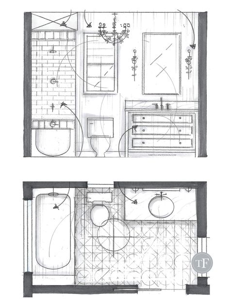 Anteroom Design, Small Bathroom Floor Plans, Tami Faulkner, Ensuite Design, Kitchen Hood Design, Custom Floor Plans, Interior Design Student, Interior Design Renderings, Interior Design Plan