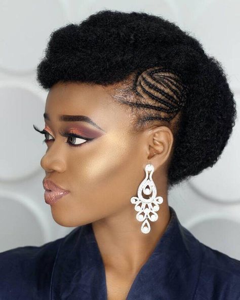 Elegant Hairstyles For Nigerian Brides Nigerian Women Hairstyles, Traditional Nigerian Hairstyles, Didi Hairstyles Nigerian, Bridal Train Hairstyles In Nigeria, Nigerian Wedding Hairstyles, Edo Brides Hair, Natural Bridal Hair, Natural Hair Wedding, Natural Wedding Hairstyles