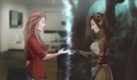 Reflection by Nikranel on DeviantArt Fantasy And Reality, Arte Inspo, Arte Fantasy, Sarah J Maas, Fantasy Inspiration, Story Inspiration, Book Inspiration, Dragon Age, Writing Inspiration