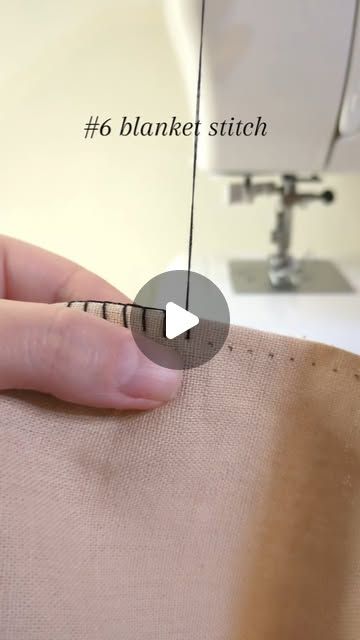 Mset Fashion Design on Instagram: "How to sew a blanket stitch:

A blanket stitch is a simple and decorative stitch often used for finishing edges of fabric or creating a neat hem.

1. Thread the needle and tie a small knot at the end.

2. Make a loop with the first stitch and pass needle under the loop over fabric edge as shown in the tutorial, I like to do this twice for a neat first stitch.

3. To sew the first stitch, insert the needle a stitch length away from the start point and slightly below the edge of the fabric, keeping the needle pointing up (towards fabric edge). Loop thread behind the needle and pull needle through (up). This is your first blanket stitch.   

4. Move a stitch length away along the edge, and repeat the process.

5. Keep the stitches evenly spaced for a neat ap Sewing Embellishments Ideas, How To Sew By Hand, Hem Stitch By Hand, Types Of Stitches Sewing, How To Blanket Stitch, Sew A Blanket, Blanket Stitch Tutorial, Threading A Needle, Sewing Stitches By Hand