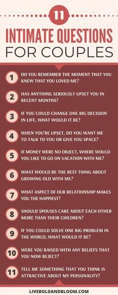 Intimate Questions For Couples, Questions For Couples, Intimate Questions, Deep Questions To Ask, Romantic Date Night Ideas, Image Couple, Fun Questions To Ask, Relationship Challenge, Healthy Relationship Tips