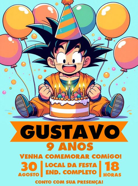 Edite grátis você mesmo usando nosso editor online | Design by Renata Designer | Convite Digital Convite Aniversário Goku Dragon Ball

O convite Convite Aniversário Goku Dragon Ball perfeito para o seu evento!

Personalize o convite do seu jeito com nosso editor online

Nosso convite digital Convite Aniversário Goku Dragon Ball é totalmente personalizável. Você pode alterar o texto, a fonte, as cores e até mesmo adicionar fotos. É fácil de usar e você pode editar o convite perf Dragon Ball Z Invitations Free Printable, Goku Birthday Party Ideas, Dragon Ball Z Birthday Party Ideas, Dragon Ball Cumpleaños, Fiesta Dragon Ball, Dragon Ball Z Birthday Party, Goku Birthday, Mario Birthday Cake, Z Warriors