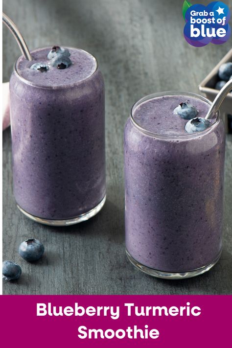 For a creamy, comforting treat, you’ll love this Blueberry Turmeric Smoothie. The starring flavors come from fresh ginger and turmeric, but bananas and blueberries bring the sweetness (and just a pop of tart). With almond milk as the base, this smoothie is perfect for anyone looking for dairy-free options to start their day – or refuel with a sippable snack. Heart Healthy Smoothies, Toast Recipe Breakfast, Avocado Recipes Breakfast, Toast Avocado, Highbush Blueberry, Dairy Free Treats, Turmeric Smoothie, Avocado Toast Recipe, Blueberry Smoothie