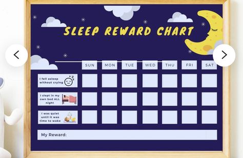 Sleep Reward Chart, Toddler Sleep Chart, Bedtime Chart, Sleep Chart, Toddler Reward Chart, Progress Tracker, Printable Reward Charts, Sticker Chart, Toddler Sleep