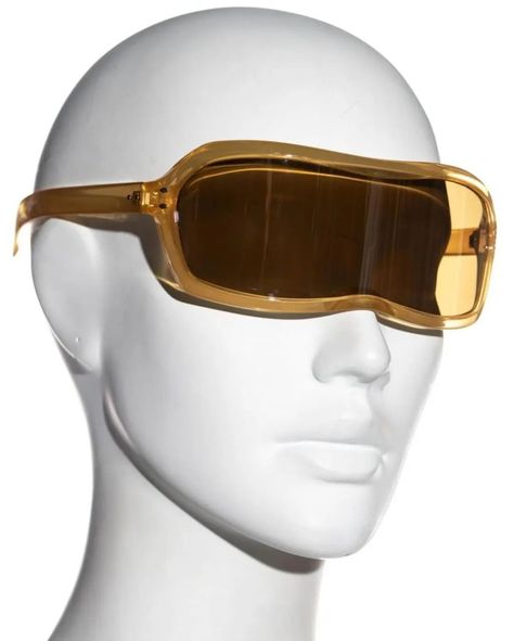 Amber Resin, Fashion Eye Glasses, Stylish Glasses, Futuristic Fashion, Shield Sunglasses, Martin Margiela, Fashion Images, Eyewear Design, Cool Items