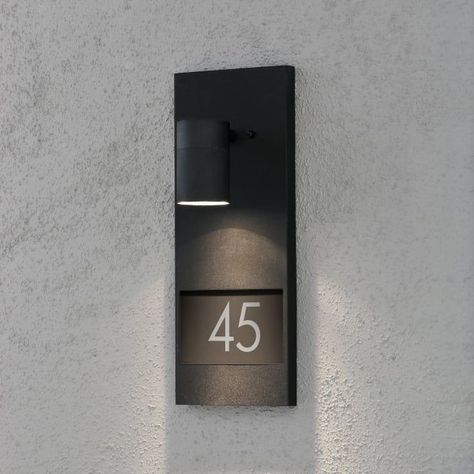 Led House Numbers, Hotel Signage, Door Signage, Led House, Number Wall, Signage Wayfinding, Door Numbers, Exterior Wall Light, House Number Sign