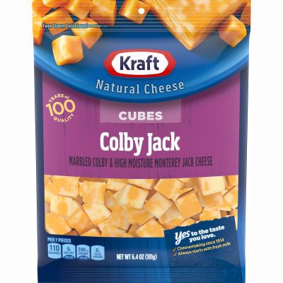 Kraft Colby & Monterey Jack Natural Cheese Cubes 6.4 oz Bag - My Food and Family Kraft Cheese, Billy Kid, Savory Cheese, Cheddar Biscuits, Natural Cheese, Colby Jack, Cheese Cubes, Colby Jack Cheese, Monterey Jack