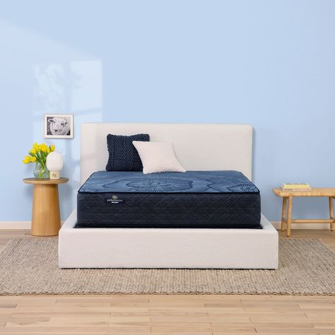 New Heights Dillon Upholstered Bed with Metal Legs - On Sale - Bed Bath & Beyond - 34777551 Serta Mattress, Coil Design, Lake Furniture, Twin Xl Mattress, Sleep Solutions, Firm Mattress, King Mattress, Comfort Mattress, Twin Mattress