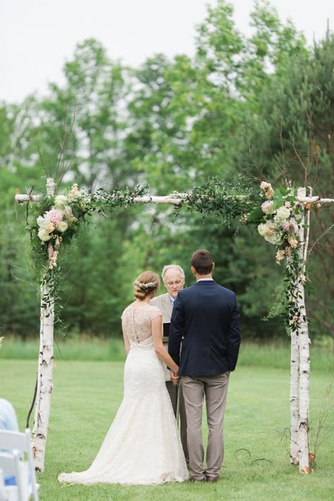 Birch Arbor Wedding Flowers, Birch Tree Backdrop, Birch Tree Arbor, Birch Tree Arbor Wedding Arches, Simple Arbor Wedding, Birch Tree Wedding Arch, Birch Arbor, Birch Wedding Arch, Simple Wedding Arch