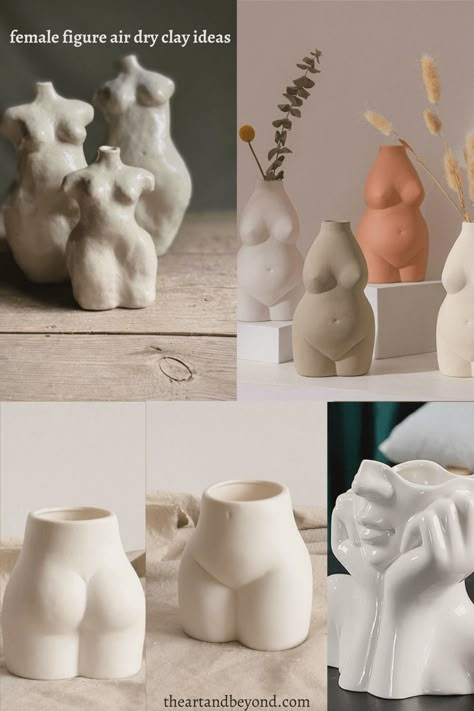 Air Dry Clay Project ideas First-timers must try | The Art And Beyond Air Dry Clay Mugs, Das Clay Ideas, Clay Art Sculptures, Clay Project Ideas, Ideas Ceramica, Air Dry Clay Ideas, Dry Clay Ideas, Diy Air Dry Clay, Air Dry Clay Projects