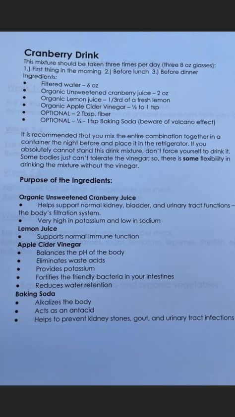 Cranberry Juice Apple Cider Vinegar Baking Soda, Cranberry Juice And Apple Cider Vinegar Baking Soda, Pure Cranberry Juice Benefits, Cranberry Juice Apple Cider Vinegar, Workout Recipes, Cranberry Juice Benefits, Vinegar Diet, Pescatarian Meals, Unsweetened Cranberry Juice