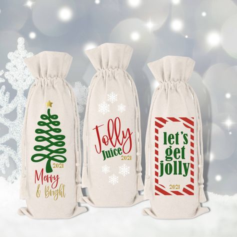 Shop my sale: 20% off on these holiday wine bags. Sale Ends November 30, 2021. Order by December 5 to get in time for Christmas #etsyfinds #etsysale #holidaygiftbags #winebags #letsgetjolly #jollyjuice #merryandbright https://etsy.me/3kRdD50 Canvas Wine Bag, Hangover Kit Bags, Bachelorette Party Bags, Custom Wine Bottles, Personalized Bags, Party Favors For Adults, Kissimmee Florida, Wine Bags, Wine Bottle Bag