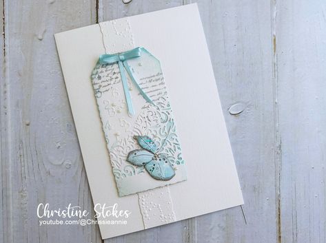 I'm having a... - CAS with Friends Christine Ann Stokes Chrissy Stokes Cards, Chrissie Stokes Cards, Christine Stokes Cards, Chrissie Stokes, Christine Stokes, Vase Cards, Chris Stokes, Cas Cards, Simple Scrapbook